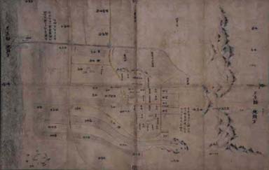 「島津荘薩摩方日置北郷下地中分絵図(複製)」画像